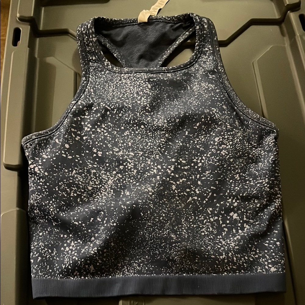 Lululemon Speckled Blue and White Tank Top